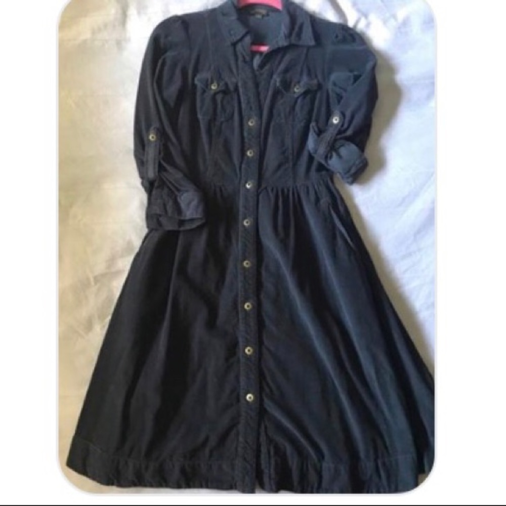 Anthropologie Fei corduroy Shirt Dress